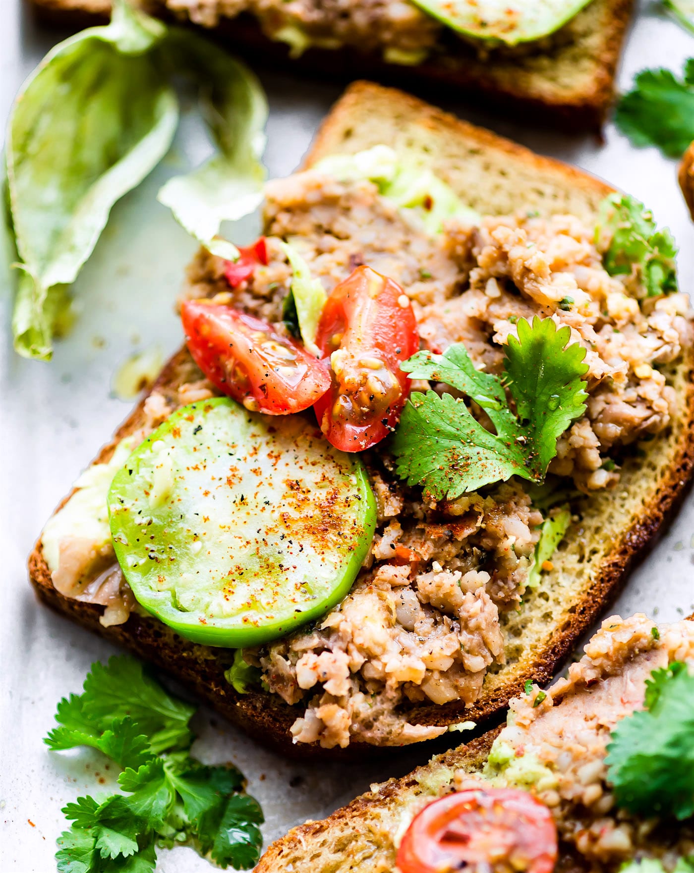 Smashed Mexican Beans Avocado Toast Recipe Gluten Free 