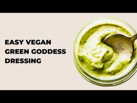 Homemade Green Goddess Dressing Recipe (Vegan)