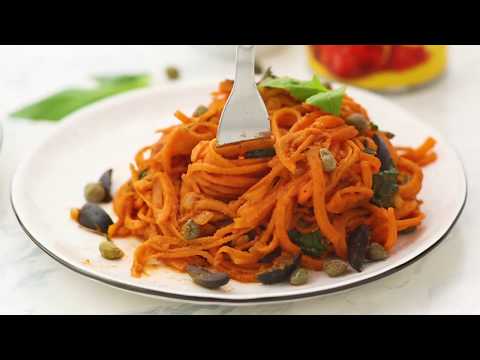 Snappy Italian Sweet Potato Spaghetti {Paleo, Vegan}