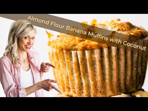 Almond Flour Banana Muffins with Coconut