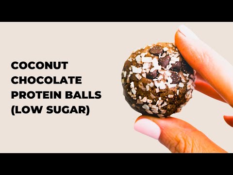 Coconut Chocolate Protein Balls (Low Sugar)