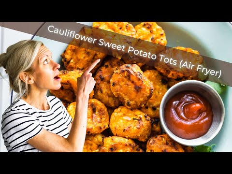 Cauliflower Sweet Potato Tots (Air Fryer)