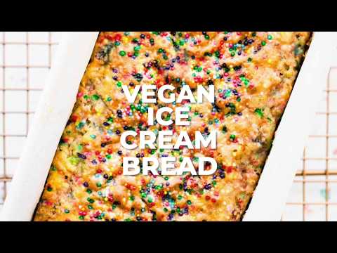 How to make VEGAN ICE CREAM BREAD (Gluten free)