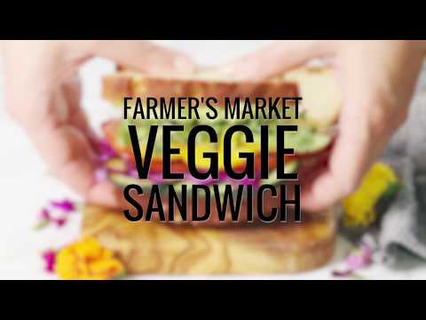ULTIMATE FARMER&#039;S MARKET VEGGIE SANDWICH (Gluten free, Dairy free)