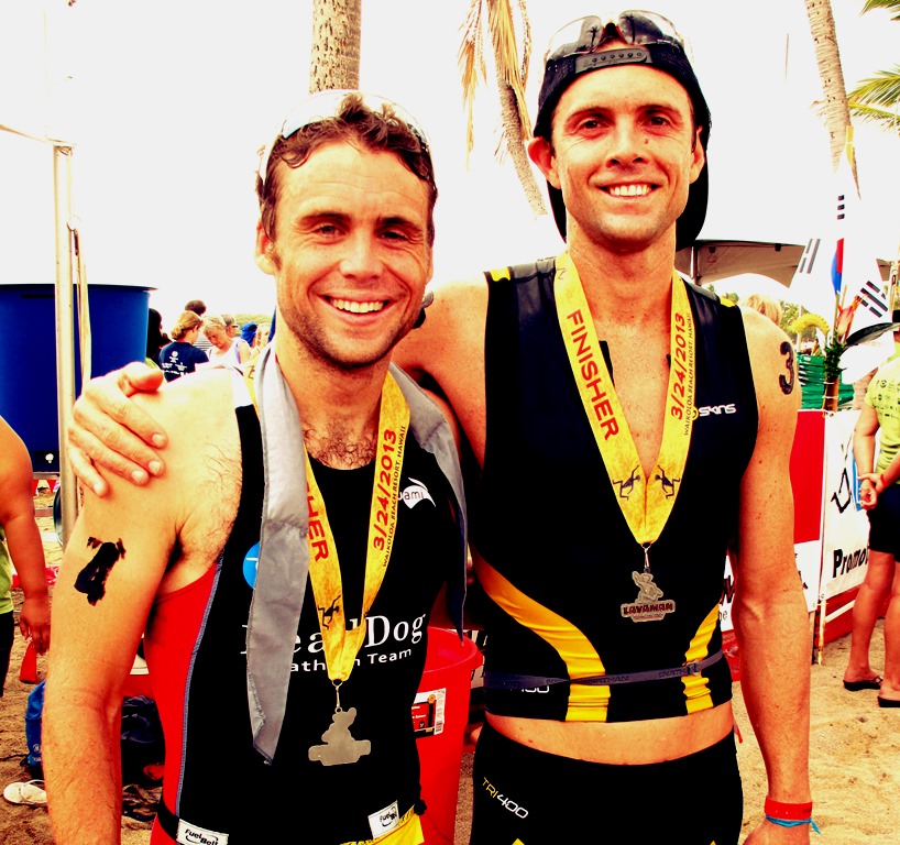 tim-and-james finishing lavaman triathlong. GReat friends after 7 years racing together! jpg