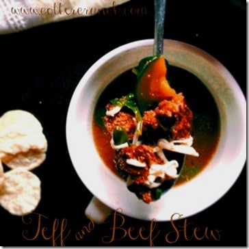 teff and beef stew (GF)