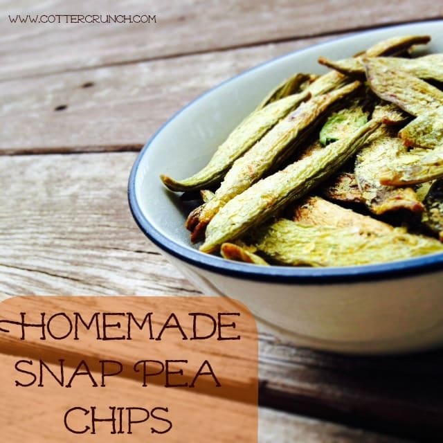 dehydrated homemade snap pea chips recipe