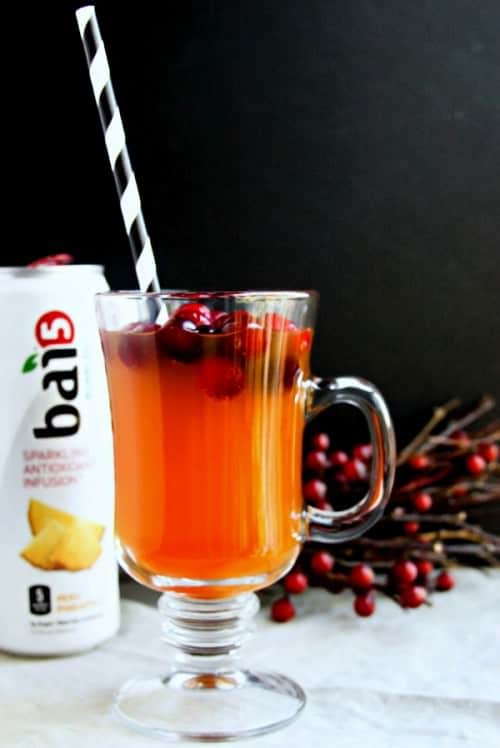 Cranberry Pineapple Elixir . Healthy Mocktail for the holidays!
