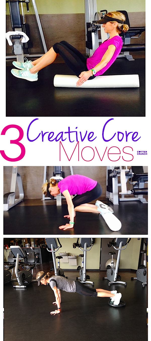 Core exercises for balance and strength don't have to include crunches! These 3 core exercises are creative and such fun to try! See for yourself. 