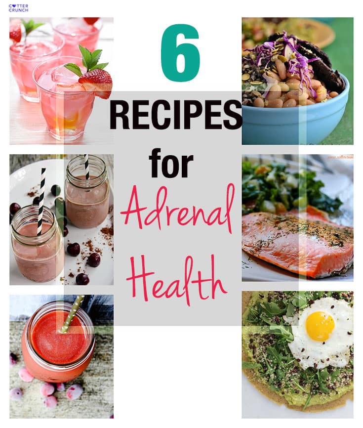 6 Healthy Recipes for Adrenal Health - What recipes are best for adrenal health? Look for foods and ingredients that are nutrient dense. That means lots of good healthy fats, protein, and rich in Vitamin C and Magnesium. And don't forget to the gluten free veggie starches! Timing is everything with these foods in order elevate or lower cortisol levels.