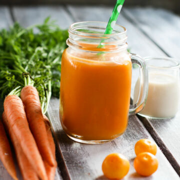 Immunity Boosting Orange Carrot Coconut Smoothie
