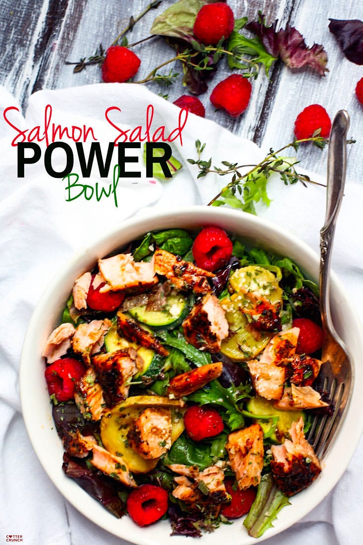 salmon salad power bowls