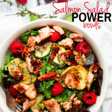 Salmon Salad Power Veggie Bowls