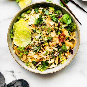 Spicy Rice Noodle Salad - 2 Ways | Cotter Crunch- Gluten-Free Recipes