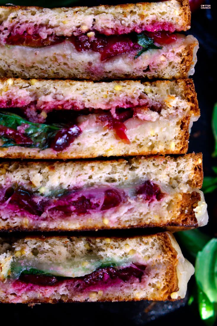Gluten Free Cherry Basil and Provolone Grilled Cheese. A healthy "gourmet" recovery meal with good carbs, protein, fats and anti-inflammatory rich nutrients. A fun twist on the original grilled cheese sandwich that your whole family will love, kids included!