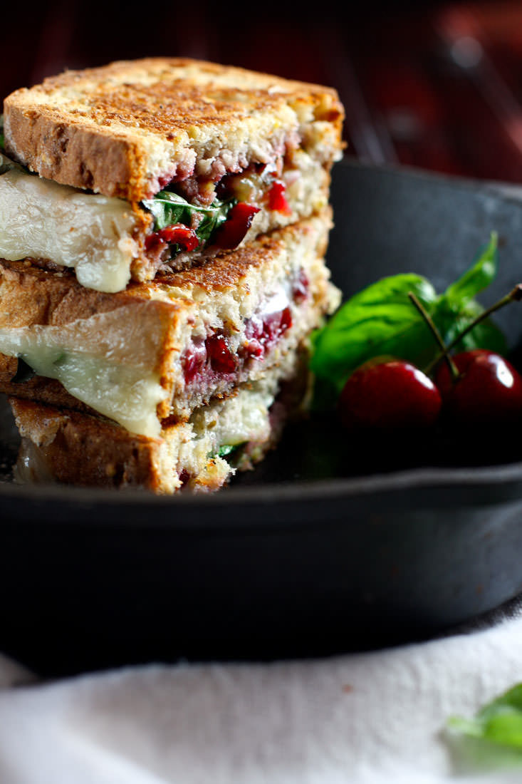 Gluten Free Cherry Basil and Provolone Grilled Cheese. A healthy "gourmet" recovery meal with good carbs, protein, fats and anti-inflammatory rich nutrients. A fun twist on the original grilled cheese sandwich that your whole family will love, kids included! 