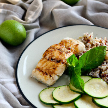 Ginger Lime Tamari baked cod recipe. Flavorful, healthy, and ready in 15 minutes. A great Spring or Summer meal! Plus more ways to season fish.