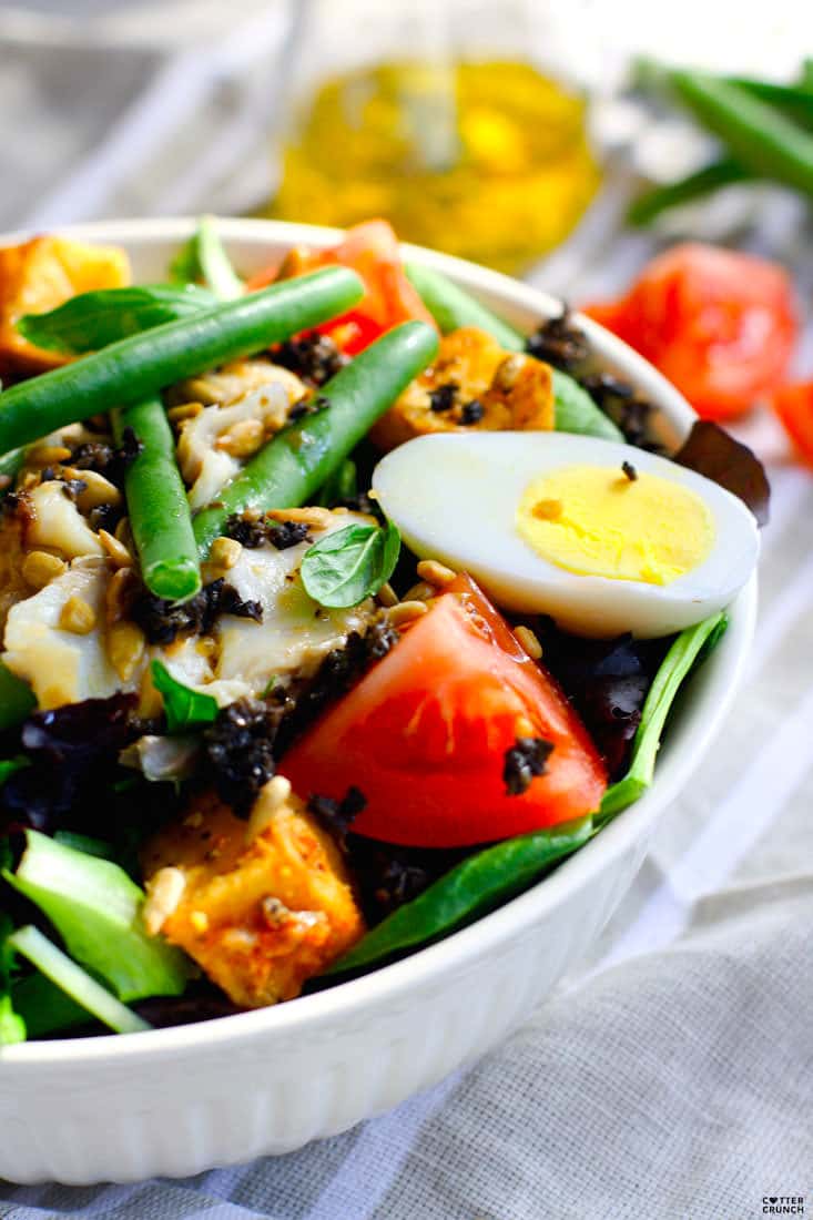 Salade Niçoise is one of the most refreshing summer salads to make! This Paleo version is full of flavor, healthy fats and nutrients, plus it's ready in 30 minutes. www.cottercrunch.com