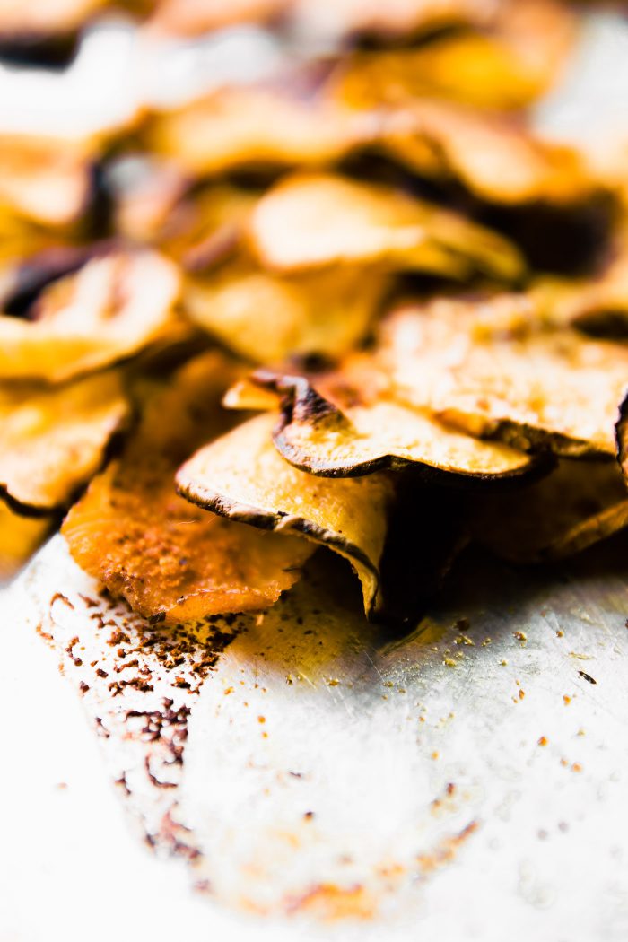 Gluten free BBQ Baked Rutabaga Chips! Healthy flavorful side dish for Summer BBQ's or any time of year! Rutabaga is a root vegetable that's easy to bake and cook with! These chips are super tasty, kid friendly, and naturally paleo/vegan! EAT UP!