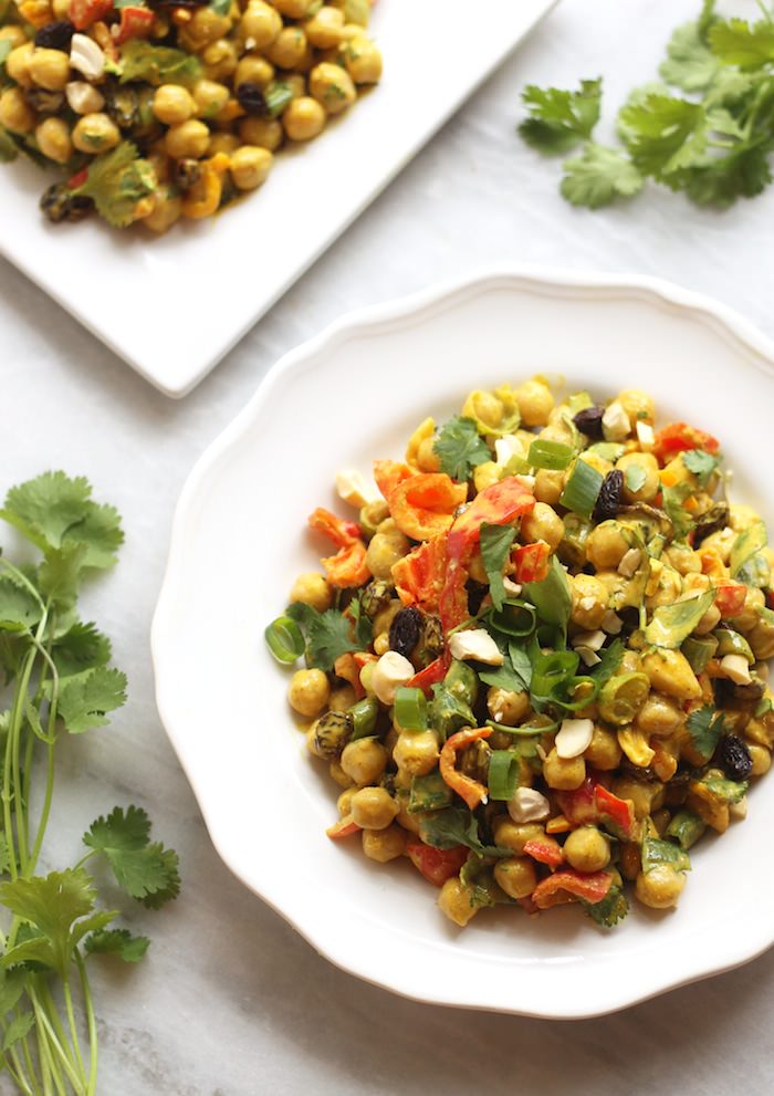 curry chickpea salad (vegan)