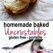 Gluten free homemade baked "Uncrustables" (aka Quick Crusts). Real food fuel, easy to make, healthy, and great for meals/snacks on the go! Kid friendly, Vegan Friendly, Athlete friendly! #cottercrunch