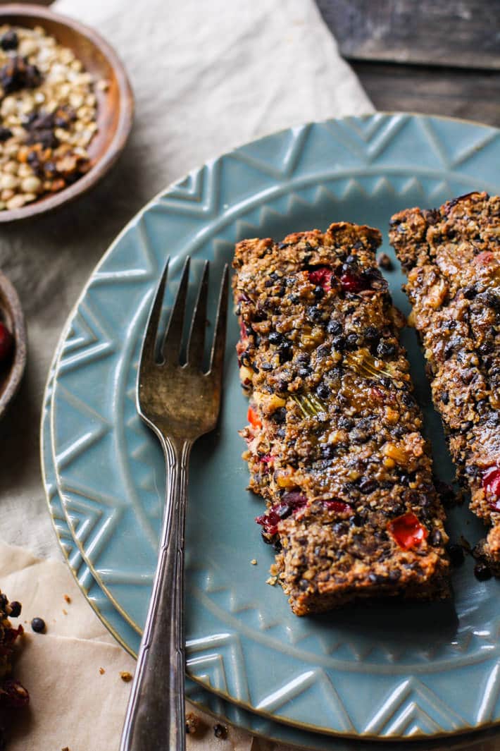 Gluten free Vegan Cranberry Lentil loaf! with simple maple glaze! Super easy to make as a side dish or a main dish for holidays or anytime of year!