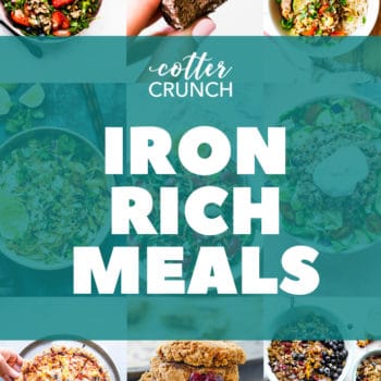 Iron Rich meal plan photo collage