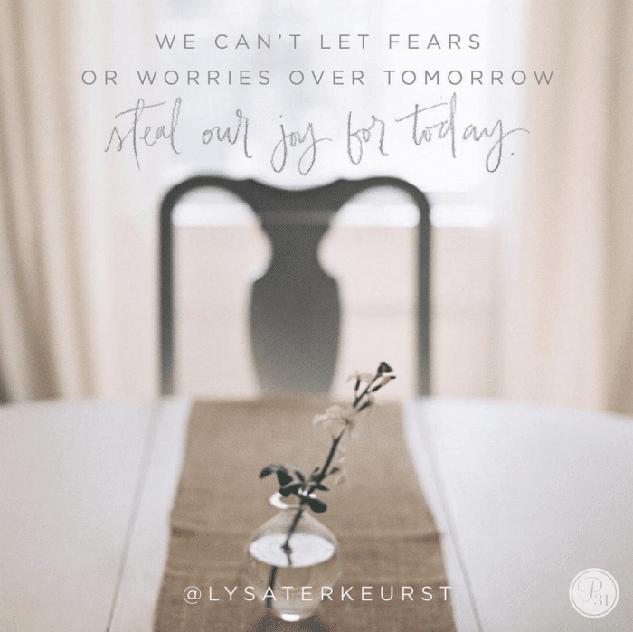 Let go of fear
