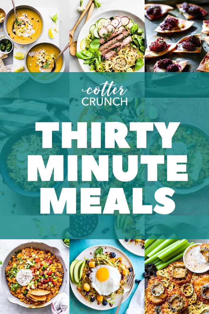 30 minute meals gluten free meal plan collage