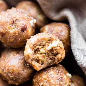 Dairy Free Banana Bread Bites infused with bourbon