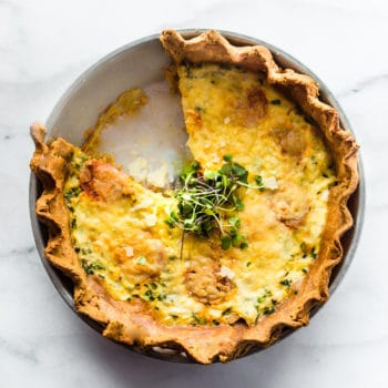 the best quiche, made from scratch and gluten free