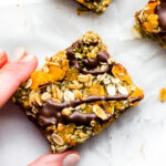No Bake Apricot Oat Protein Bars
