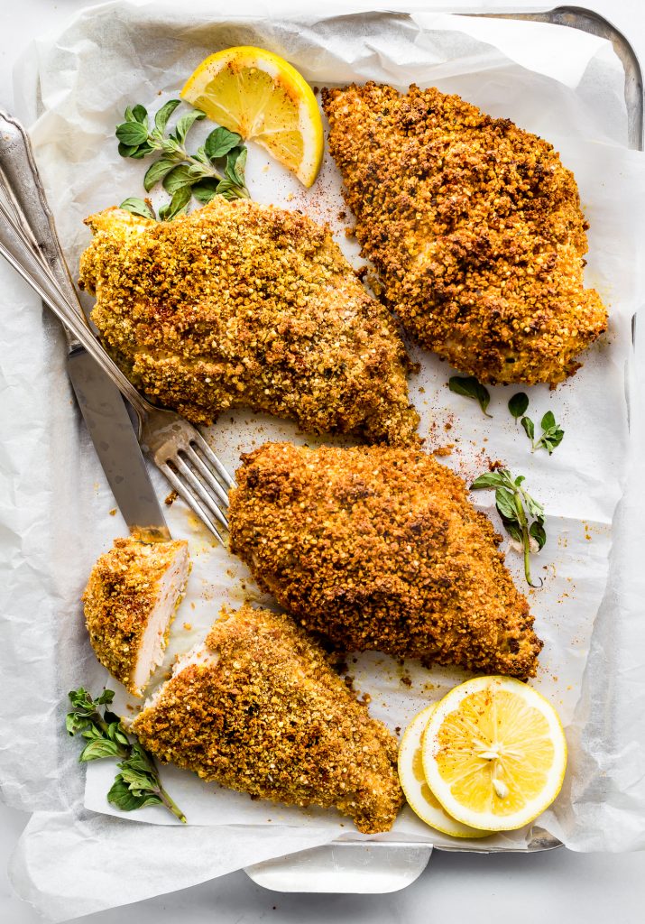 Gluten Free Panko Crusted Paprika Chicken - part of a kid friendly dairy-free meal plan