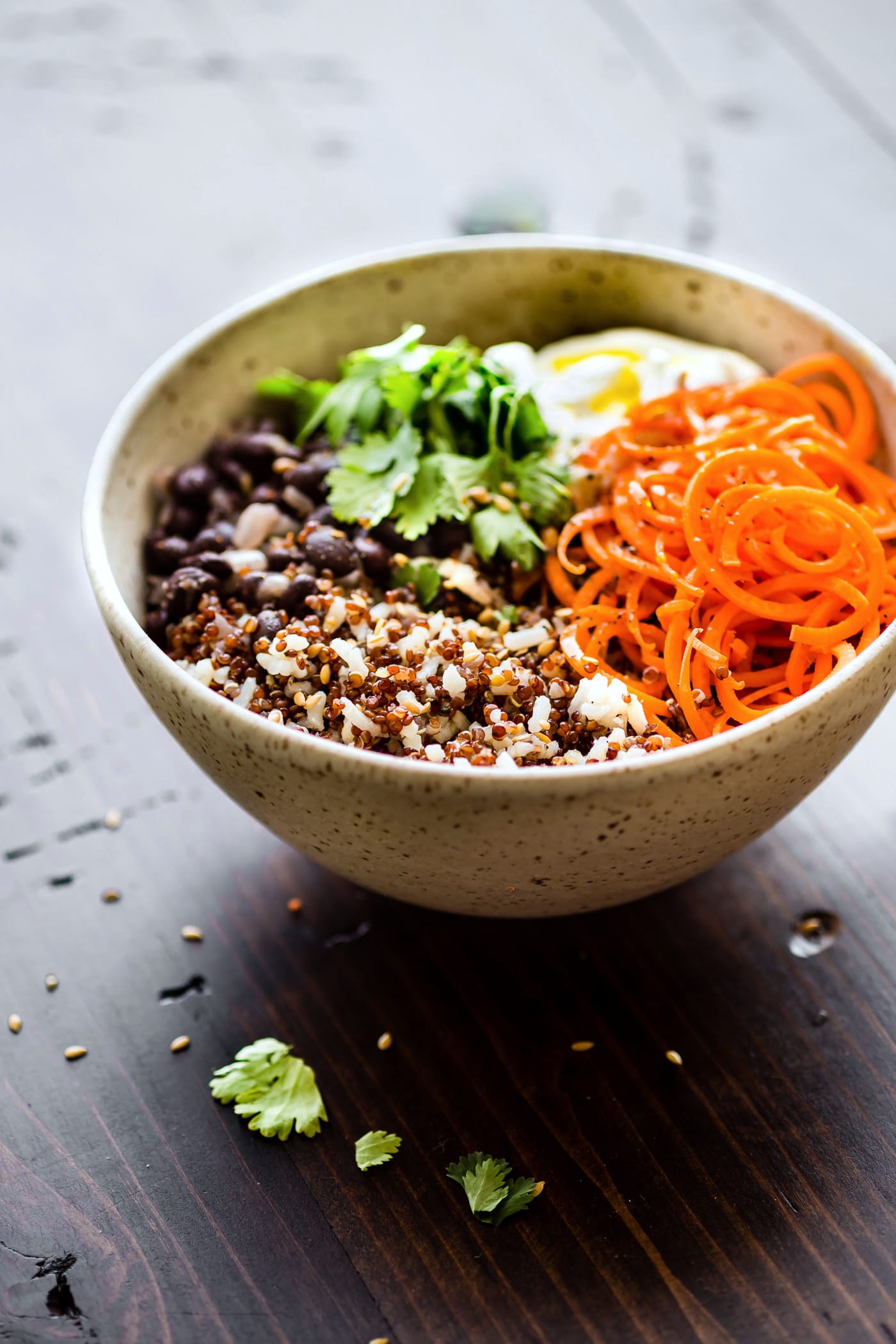 Gluten free Balance Bowls! No matter what you call these plant powered "balance bowls"— Power bowls, buddha bowls, Macro Bowls, Quinoa Bowls, etc. They truly are easy to make! A healthy meal prep bowl packed full of balanced macronutrients, vitamins, minerals, and more!