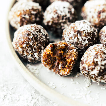 Coconut Apricot Fig Bliss Bites