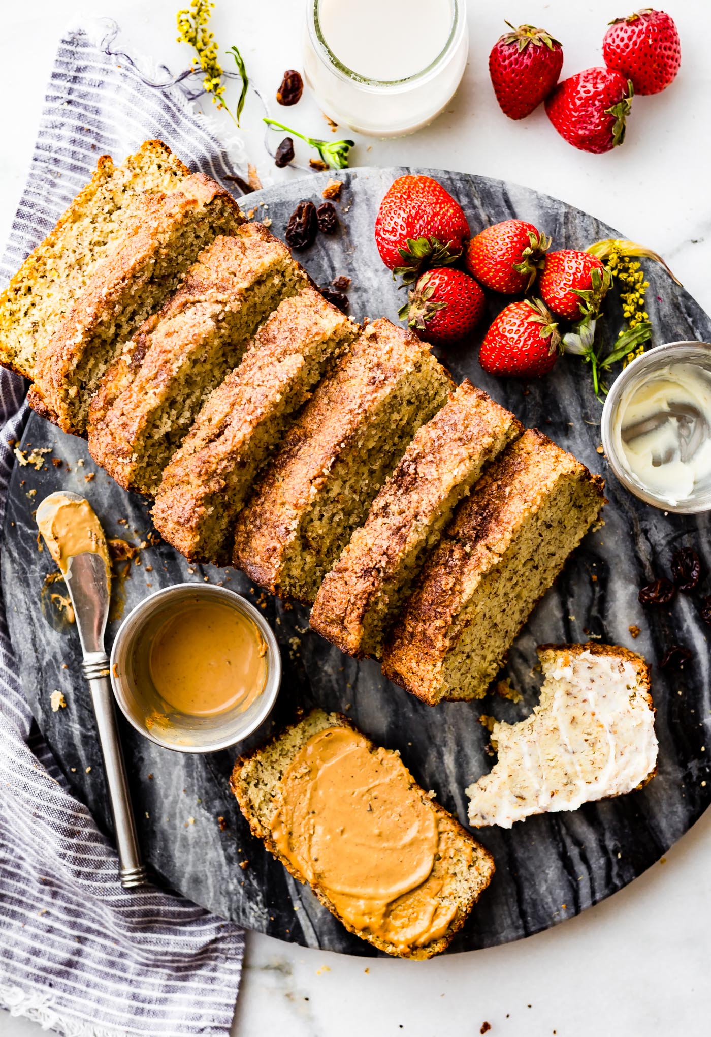 This simple and delicious cinnamon almond flour bread is a versatile paleo bread recipe you're whole family will love! Made with few ingredients; almond flour, flax seed, cinnamon, and eggs to name a few. A nourishing wholesome bread for breakfast or snacking.