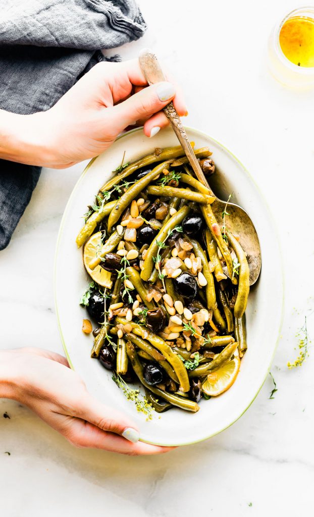 Balsamic Braised Green Beans. Paleo and whole 30 side dish
