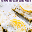 EASY LEMON COCONUT PALEO ENERGY BARS that are lower in sugar and NO BAKING required. These zesty energy bars are made with just a few simple ingredients; ground nuts, lemon zest, unsweetened coconut, and just a tiny bit of unrefined natural sugar. Perfect for the carb conscious snacker. #Vegan and #keto friendly. #paleo #bars