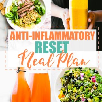 anti-inflammatory meal plan photo collage