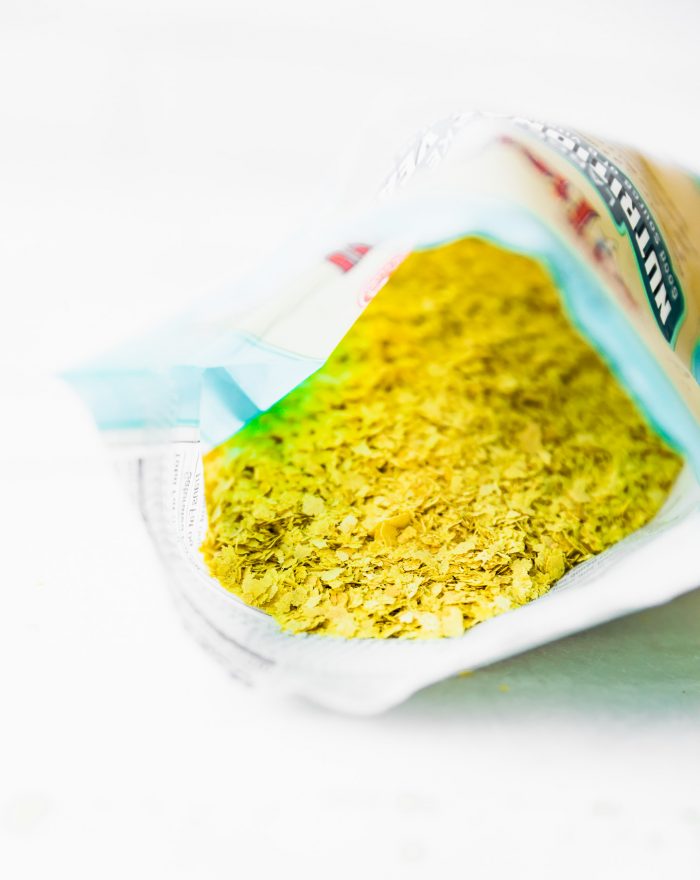 a package of nutritional yeast flakes