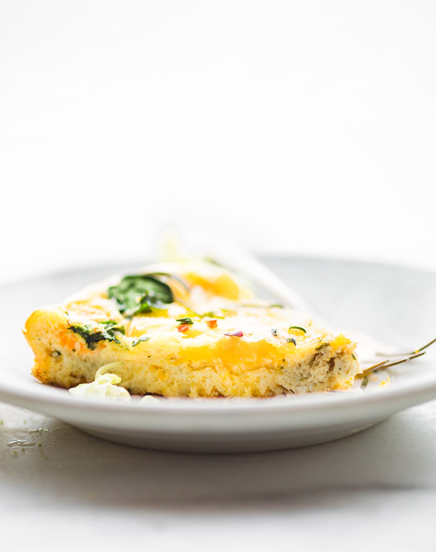 Pumpkin Paleo Frittata with Fried Garlic and Herbs #lowcarb #paleo