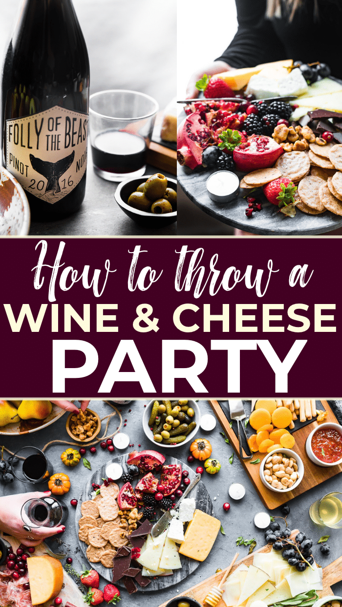 wine and cheese party pin