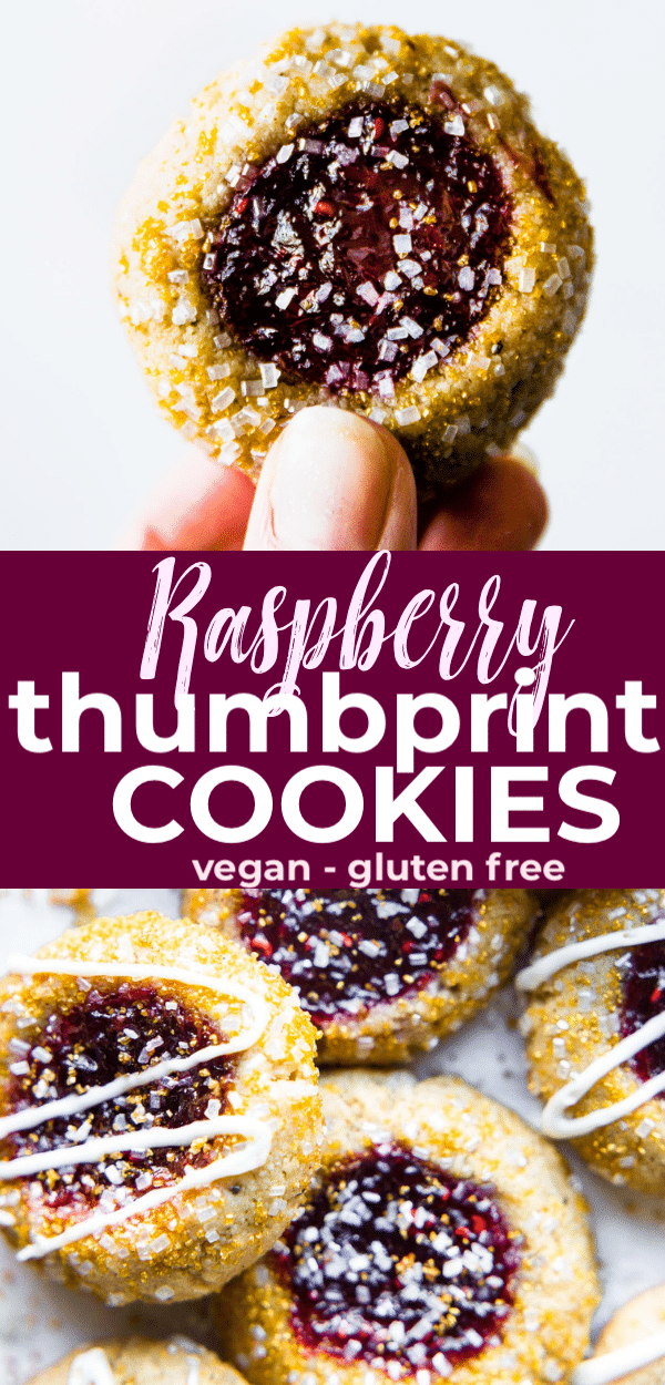 thumbprint cookies- vegan- collage pin