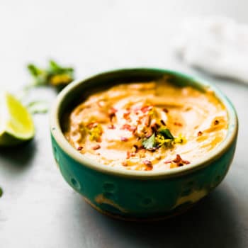 mayo in bowl with spices