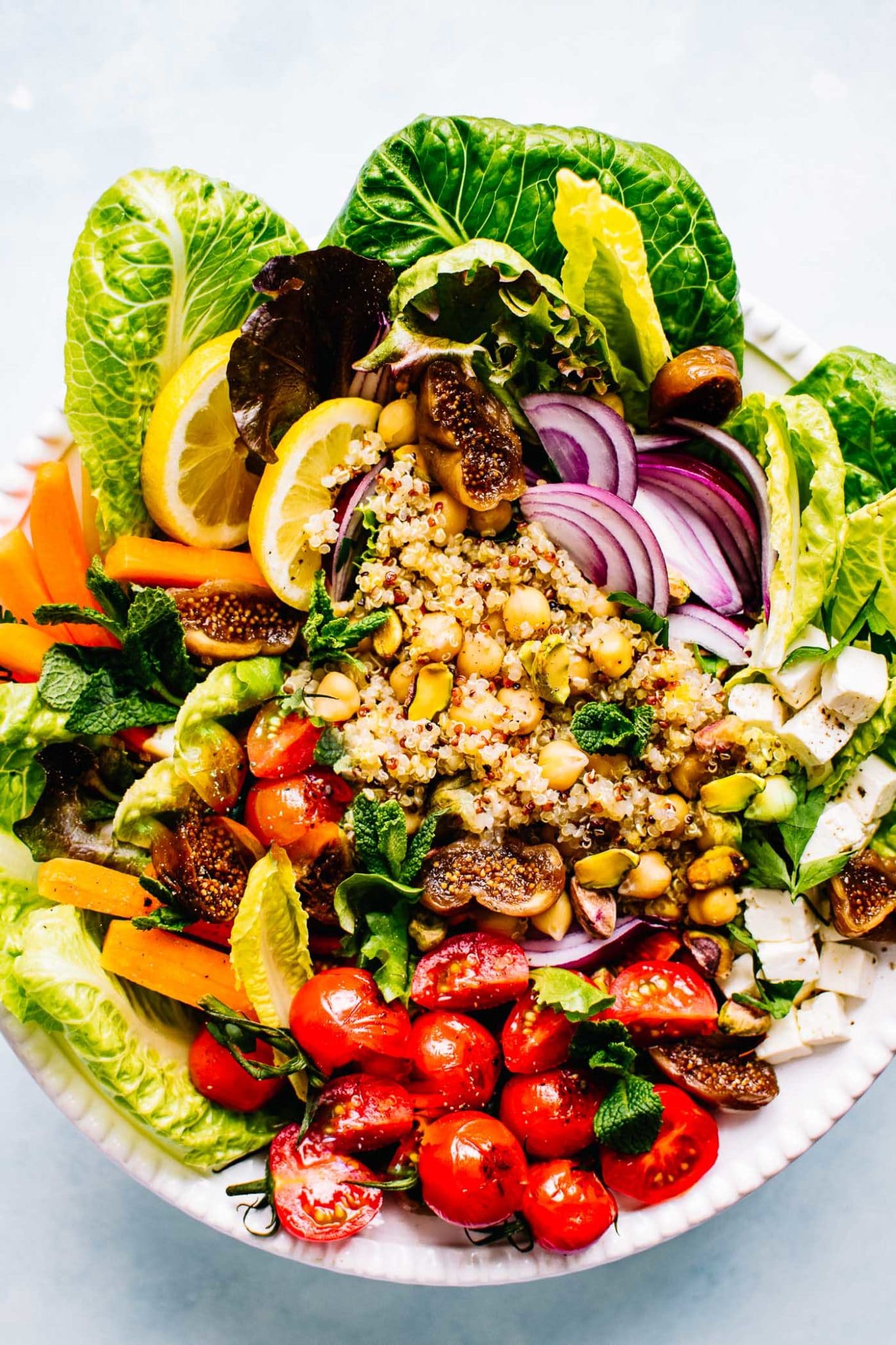 Healthy Moroccan Salad recipe with Chickpea and Quinoa