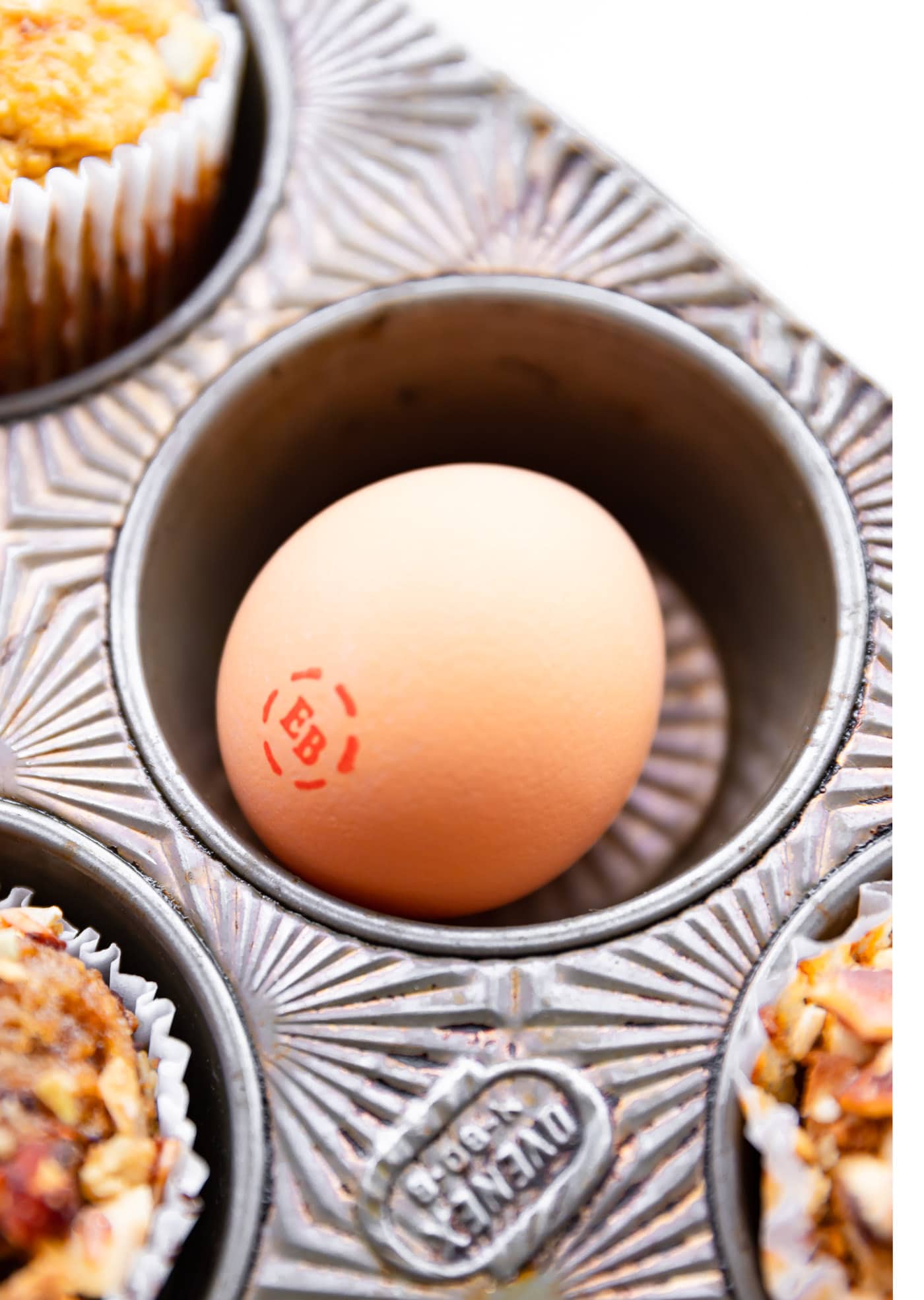 Eggland's Best Cage Free Brown Egg in muffin pan