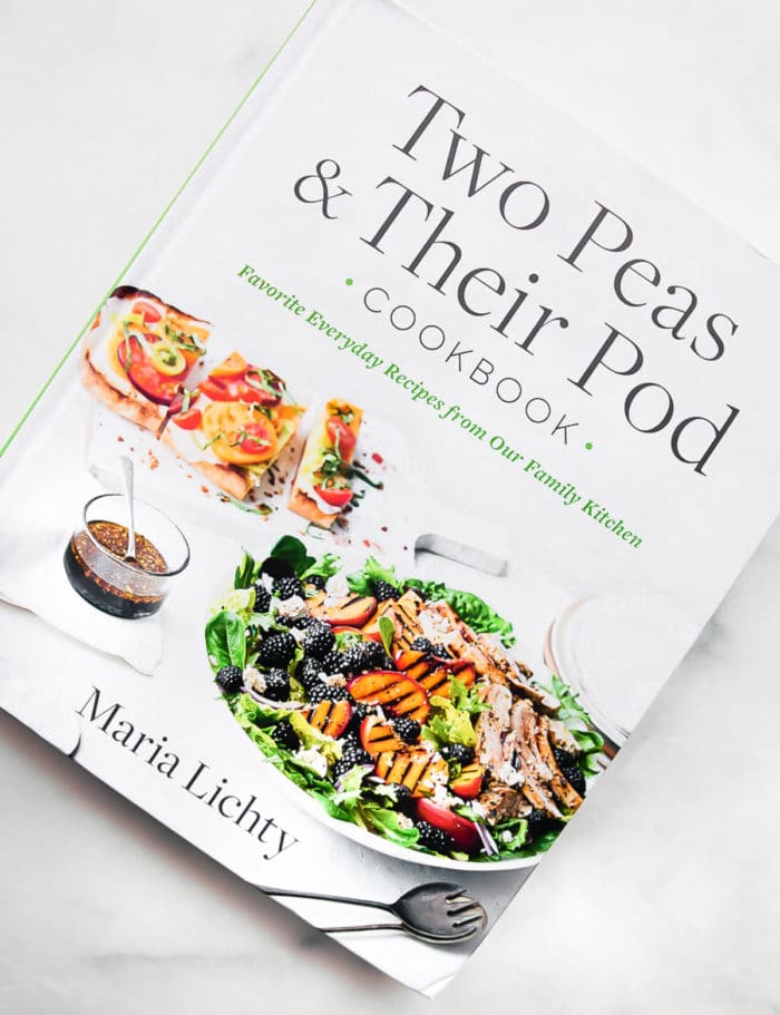 Two Peas and Their Pod cookbook on white background