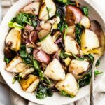 Roasted Leeks and Potatoes made 2 ways! For a veggie filled side dish, try these potatoes and leeks for a side dish that's easy and delicious.