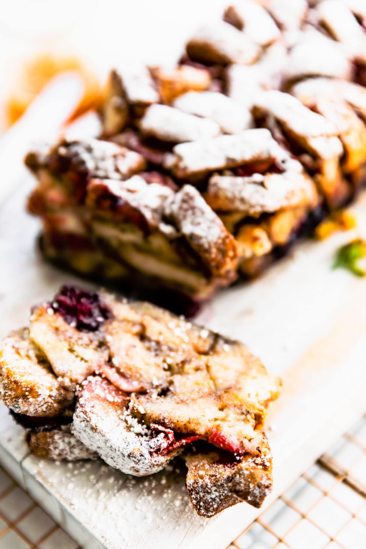 sliced french toast pull apart bread