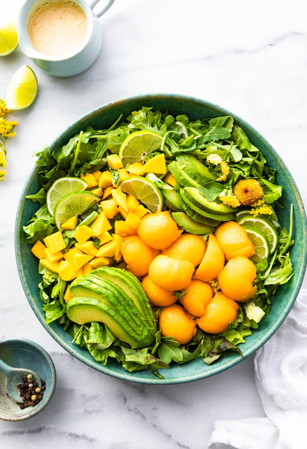 Mango Avocado Salad with Melon Dressing | Cotter Crunch